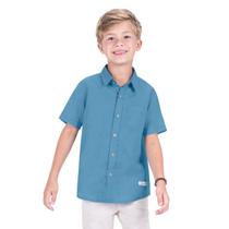 Camisa Infantil Menino Social Manga Curta TrickNick Tam1ao14