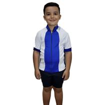 Camisa infantil para Ciclismo com bolso