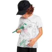 Camisa Infantil para colorir vem com canetinha