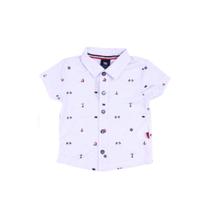 Camisa Infantil Piquet Soft Camiseta Básica Gola Polo Manga Curta Branca - Baby Mood Store
