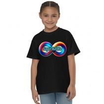 Camisa Infantil Preta Infinity Black Super Autistas Camisa Infantil Preta Infinity Black Super Autistas