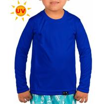 Camisa Infantil Proteção Solar Unissex Uv50+ Manga Longa Praia Piscina Esportes