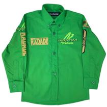 Camisa Infantil Radade Bordada Fast Bull Country Para Rodeio