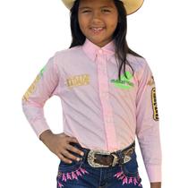 Camisa Infantil Radade Green Team Country P/ Rodeio Unissex