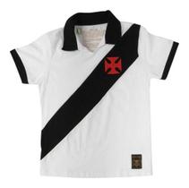 Camisa Infantil Retro Vasco Da Gama 1957 Oficial Br Ou Preta