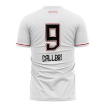 Camisa Infantil São Paulo Branca Ice Personalização Jogador