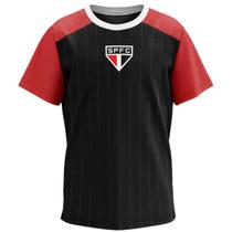 Camisa Infantil São Paulo Herança Masculina - Preto e Vermelho