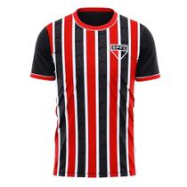 Camisa Infantil São Paulo Listrada Tricolor Oficial