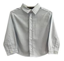 Camisa Infantil Social Linho Azul da Digi - Tam 9 - 12 Meses