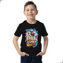 Camisa Infantil Stumble Guys Boneco Game Personagens Skin