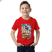 Camisa Infantil Stumble Guys Dynamitron Game 100% Algodão