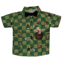 Camisa Infantil Temática Chaves e Gravata