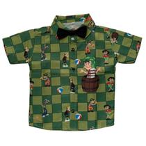 Camisa Infantil Temática Chaves e Gravata Camisa Infantil Temática Chaves e Gravata
