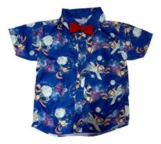 Camisa Infantil Temática Pequeno Príncipe Azul