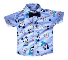 Camisa Infantil Temática Ratinho Baby e Gravata Camisa Infantil Temática Ratinho Baby e Gravata