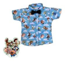 Camisa Infantil Temática Toy Story e Gravata Camisa Infantil Temática Toy Story e Gravata