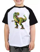 Camisa infantil Tiranossauro rex T-rex Dinossauro menino