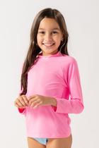 Camisa Infantil UV rosa fluor