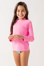 Camisa Infantil UV rosa fluor