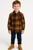 Camisa Infantil Xadrez Flanelada 100% Algodão Quentinha e Estilosa! Tam 12