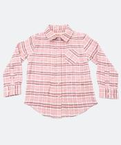 Camisa Infantil Xadrez Flanelada Marisa Tam 1 a 3 Rosa-53071