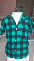 Camisa infantil xadrez tamanho P M G,cores variadas
