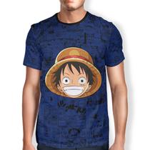 Camisa Infatil Anime One Piece Monkey D.Luffy Estampa Full