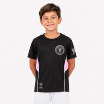 Camisa Inter Miami Dry II Infantil Preta e Rosa Camisa Inter Miami Dry II Infantil Preta e Rosa