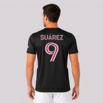 Camisa Inter Miami Dry II Preta e Rosa 9 Suárez Camisa Inter Miami Dry II Preta e Rosa 9 Suárez