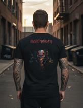 Camisa Iron Maiden Eddie Samurato Estilo Heavy Metal Rock Camisa Iron Maiden Eddie Samurato Estilo Heavy Metal Rock