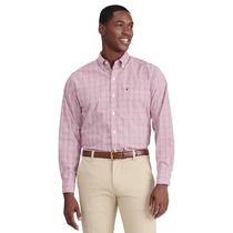 Camisa IZOD Advantage Performance de manga comprida para homens - vermelha