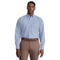 Camisa IZOD Advantage Performance xadrez de manga comprida azul S masculina Camisa IZOD Advantage Performance xadrez de manga comprida azul S masculina