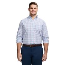 Camisa IZOD Big and Tall de Manga Longa Xadrez com Botões Camisa IZOD Big and Tall de Manga Longa Xadrez com Botões
