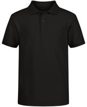 Camisa IZOD Polo Uniforme Escolar Infantil Manga Curta Preta 7 Camisa IZOD Polo Uniforme Escolar Infantil Manga Curta Preta 7
