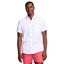 Camisa IZOD Saltwater Dockside Chambray Blanca con Botones Camisa IZOD Saltwater Dockside Chambray Blanca con Botones