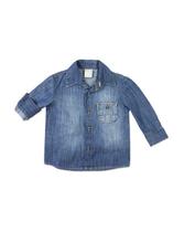 camisa jeans para bebê