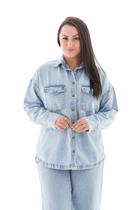 Camisa Jeans Feminina Arauto Over Camisa Jeans Feminina Arauto Over