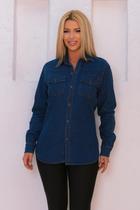 Camisa Jeans Feminina Camisa Jeans Feminina
