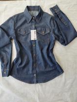 Camisa jeans feminino D&A modas Camisa jeans feminino D&A modas
