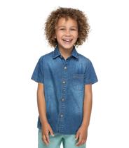 Camisa Jeans Infantil Masculina Trick Nick Azul - Trick Nick Jeans
