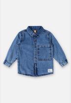 Camisa Jeans Infantil Menino Up Baby Camisa Jeans Infantil Menino Up Baby