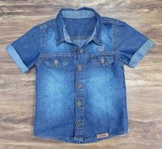 Camisa jeans infantil Camisa jeans infantil