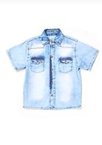 Camisa jeans juvenil do 10 ao 16 Camisa jeans juvenil do 10 ao 16