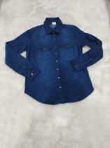Camisa jeans manga longa Camisa jeans manga longa