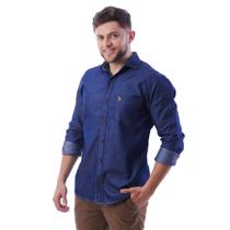Camisa Jeans Manga Longa Original Amil marinho Camisa Jeans Manga Longa Original Amil marinho