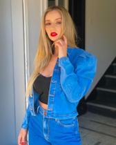 Camisa Jeans Manga Princesa Ziann Camisa Jeans Manga Princesa Ziann