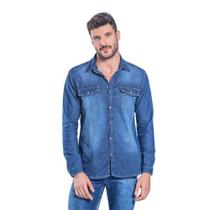 Camisa Jeans Masculina Básica - 502025