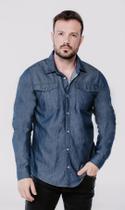 Camisa Jeans Masculina Manga Longa Comfort - CO2