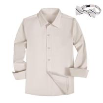 Camisa Joqeif Boys Button Down bege tamanho 10 de manga comprida Camisa Joqeif Boys Button Down bege tamanho 10 de manga comprida