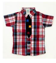 Camisa Junina com Gravata Temática Tam.PP (Meses a 1 ano)